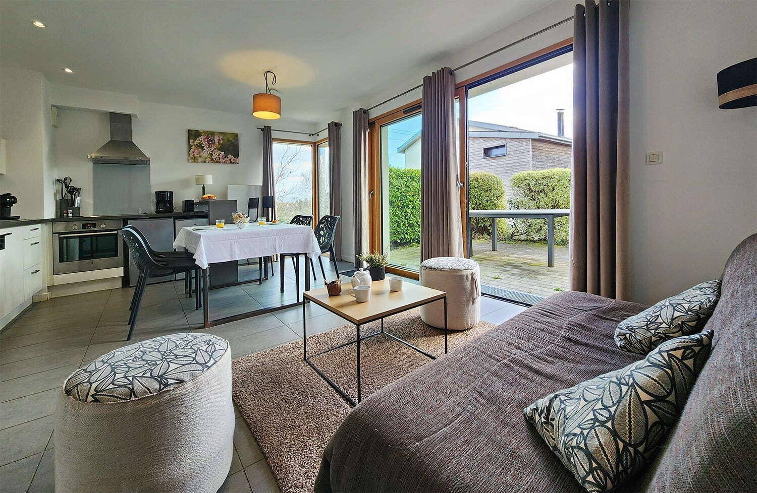 Gites & Tiny Houses Les Hauts De Toulvern Baden Kamer foto